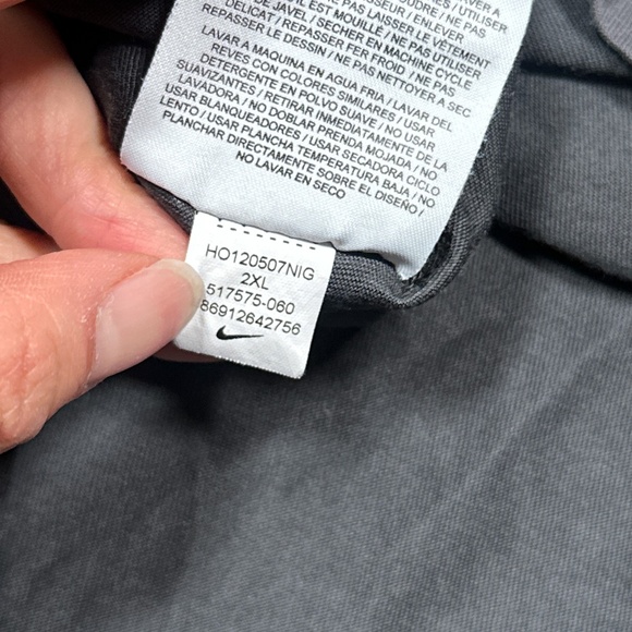 Nike Kobe 24 Black Mamba Sheath Logo Shadow Gray T Shirt Mens 2XL - Picture 9 of 9